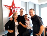 Randy with Billie, Maurie and MadDog from Virgin Radio Toronto's MadDog & Billie Show