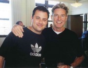 With Jimmy Kimmel in 2001 at the RLC Napa Talent Retreat